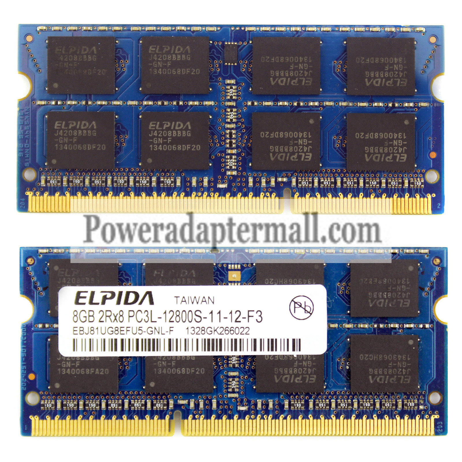 Elpida Single ModuIe Laptop Memory 8GB 2Rx8 DDR3 PC3L-12800S RAM